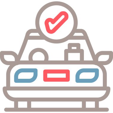 Araba yıkama ikonu. Web için araba vektör simgelerinin özet çizimi