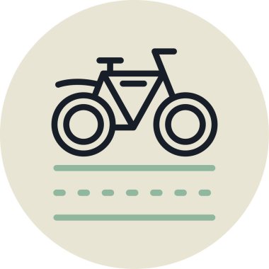 bisiklet vektörü simgesi modern ikon vektör illüstrasyonu