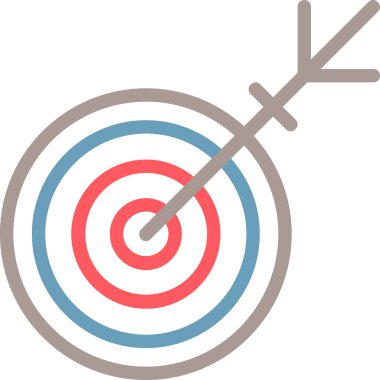 Hedef. Web simgesi basit illüstrasyon