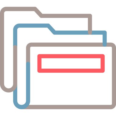 Klasör web simge vektör çizim