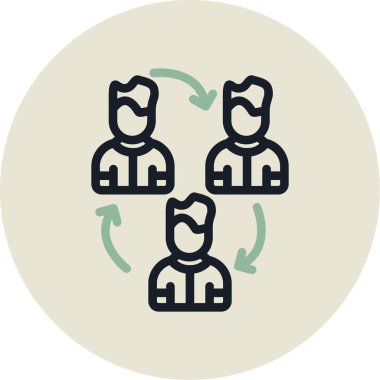 İş ekibi. Basit tasarım