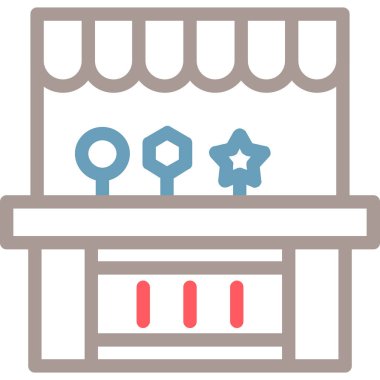 Dükkan. Basit resimleme