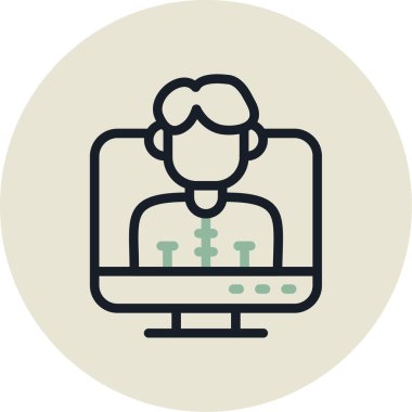 dizüstü bilgisayar simgesi, vektör illüstrasyonu