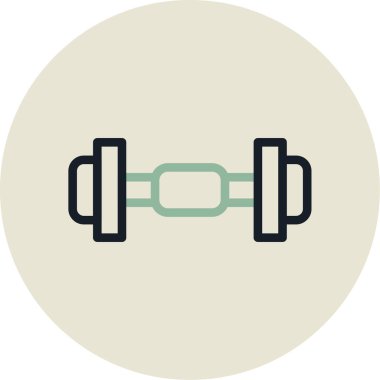 spor salonu simgesi, modern vektör çizimi