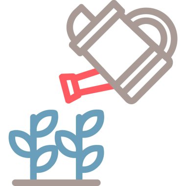 Bahçe ikonu, vektör illüstrasyonu