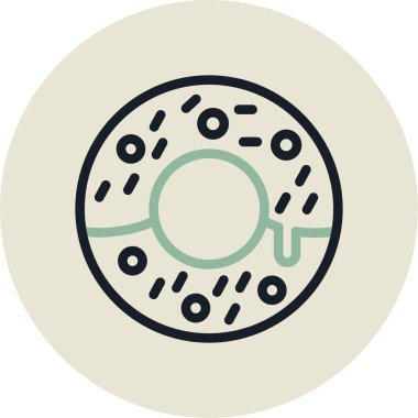 Yemek. Web simgesi basit illüstrasyon