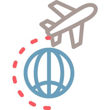 Uçak. Web simgesi basit illüstrasyon