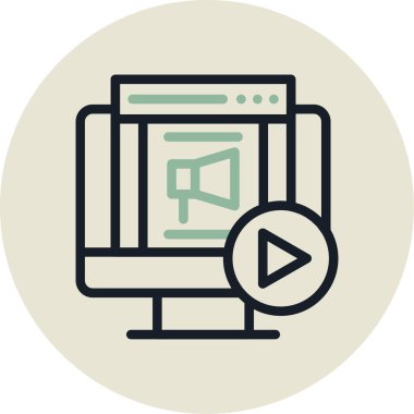 çevrimiçi pazarlama vektör illüstrasyonu