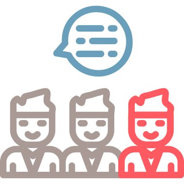 Sohbet simgesi vektör illüstrasyonu