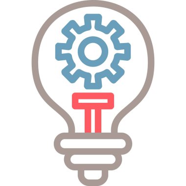 ampul simgesi vektör illüstrasyonu