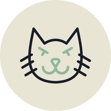 hayvan simgesi, vektör illüstrasyonu