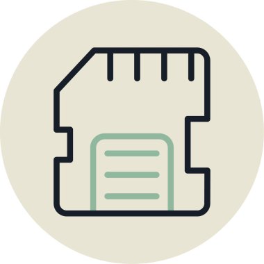 Modern bir simgenin vektör illüstrasyonu