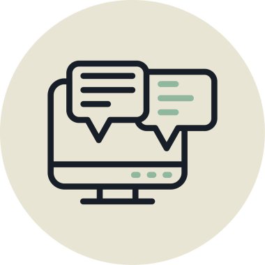 sohbet kabarcıkları vektör illüstrasyon