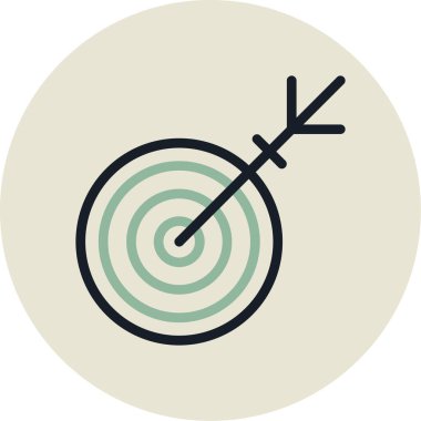 hedef simge vektör illüstrasyonu