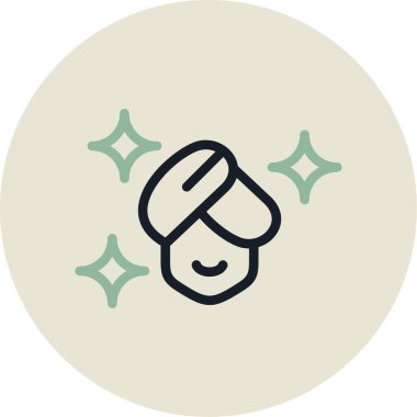 Bir kadının vektör illüstrasyonu