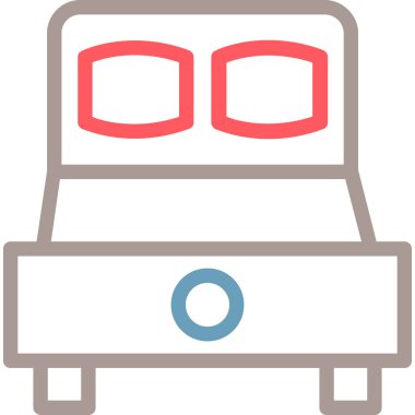 tren. Web simgesi basit illüstrasyon