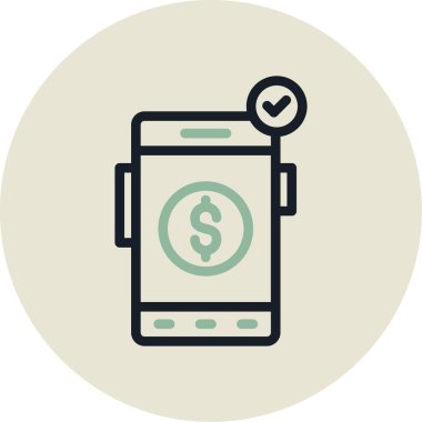 mobil ödeme vektör simgesi