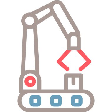 vinç vektör simgesi modern basit illüstrasyon