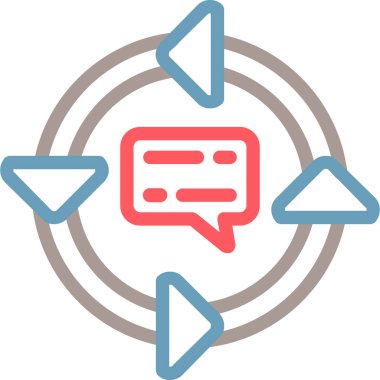 Konuş. Web simgesi basit illüstrasyon