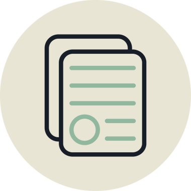 Vektör belgesi Simge illüstrasyonu