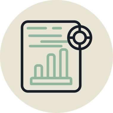 Analiz. Web simgesi basit illüstrasyon