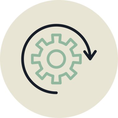 Dişliler. Web simgesi basit tasarım