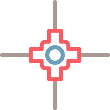 Hedef. Web simgesi vektör illüstrasyonu