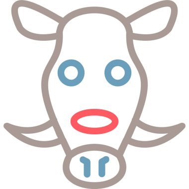 Hayvan çiftliği simgesi Doldurulmuş ana hatlarıyla