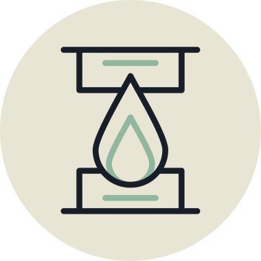 Yağ. Web simgesi basit illüstrasyon