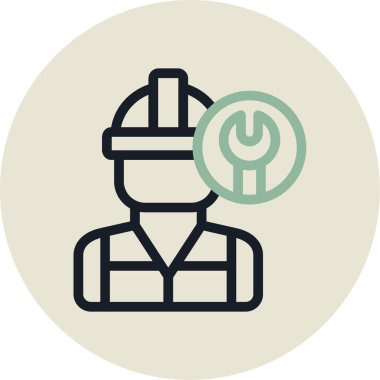 Modern simge onarımının vektör illüstrasyonu