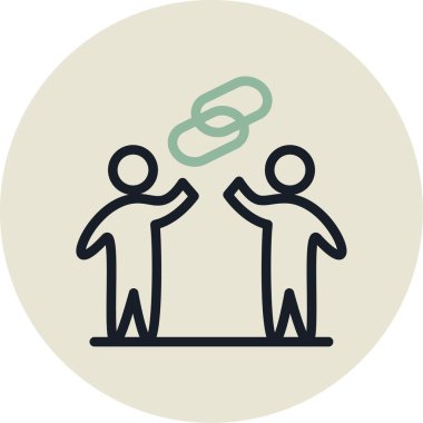 takım çalışması vektör simgesi modern illüstrasyon