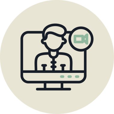 Video çağrısı. Basit resimleme