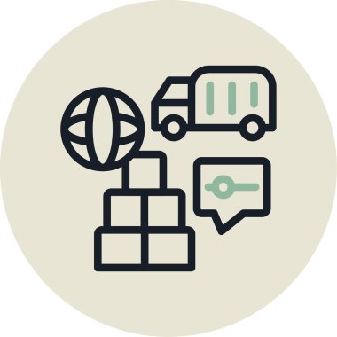 seo modern simgesinin vektör illüstrasyonu