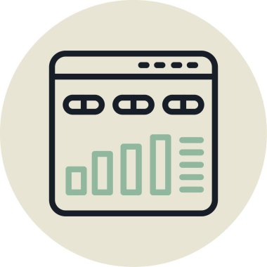 Ağ simgesi. Web için web vektör simgelerinin basit illüstrasyonu