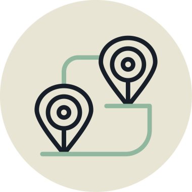 konum. Web simgesi basit illüstrasyon