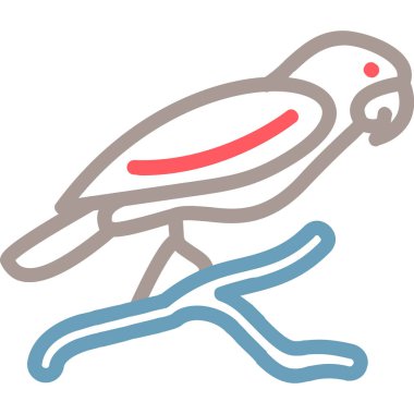 Kuş. Web simgesi basit illüstrasyon