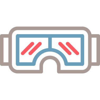 Gözlükler. Basit resimleme