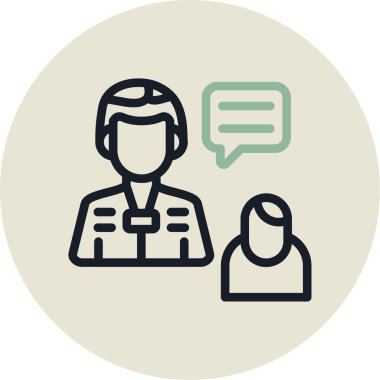 İnsan simgesinin vektör illüstrasyonu