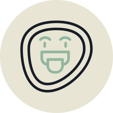 Gülümse ikon vektör illüstrasyonu