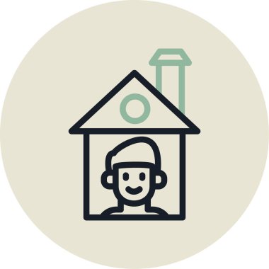 Maskeli bir kadının vektör çizimi