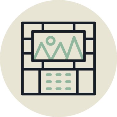 seo modern simgesinin vektör illüstrasyonu