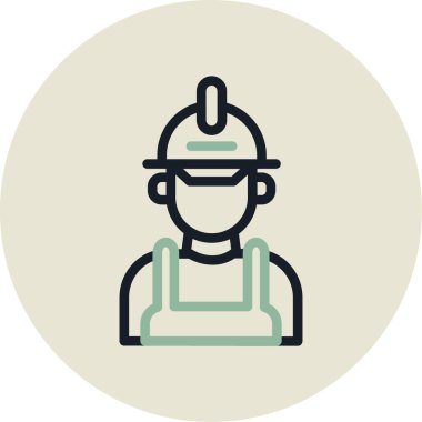 Bir insan simgesinin vektör illüstrasyonu