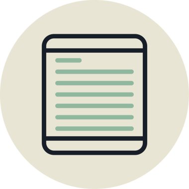 Kitap. Web simgesi basit illüstrasyon