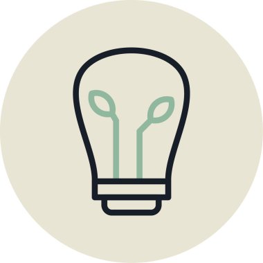 Ampul Simgesi, Vektör illüstrasyonu