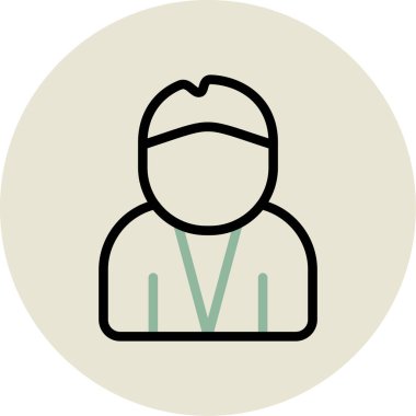 Çemberdeki bir kadının vektör çizimi