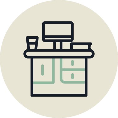 kahve dükkanı vektör resimleme