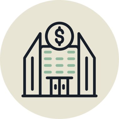 ticari finans vektör simgesi