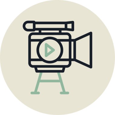 kamera simgesi vektör illüstrasyonu