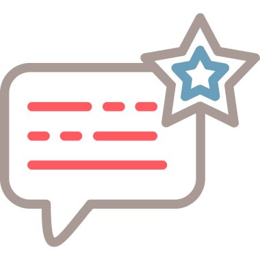 Sohbet mesajı vektör illüstrasyonu