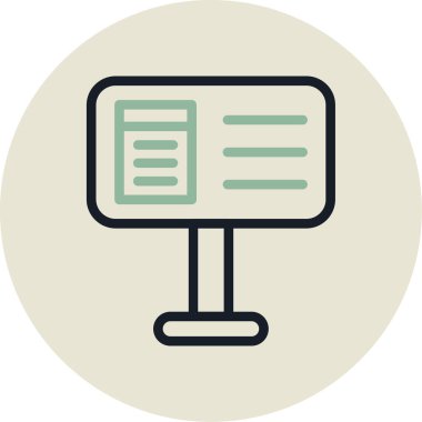 Bir kitap simgesinin vektör illüstrasyonu